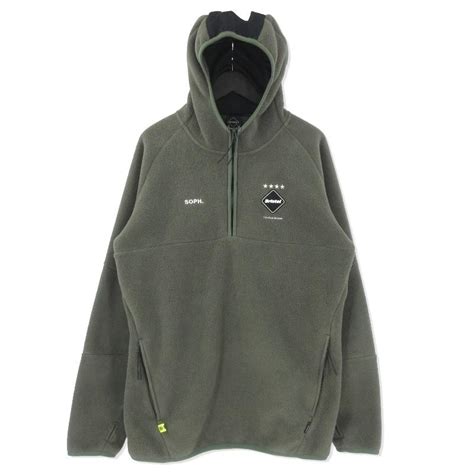 F C Real Bristol エフシーレアルブリストル POLARTEC FLEECE HALF ZIP GAITER HOODY