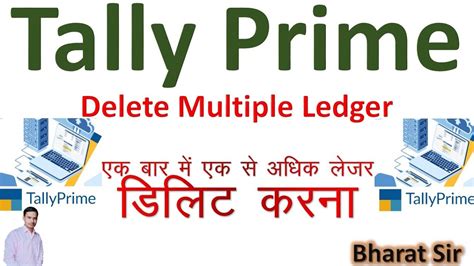 Tally Prime Delete Multiple Ledger How To Delete Multiple Ledger In