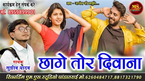 Sugriv Yadaw New Cg Song Chhage Tor Diwana