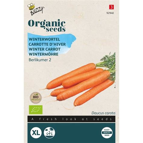 Buzzy Organic Winter Carrot Berlicum 2 CJ Wildlife