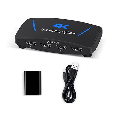 1 In 4 Out 4K 2K 30Hz HDMI Compatible Splitter 4K HDMI1 4b Splitter 1x4