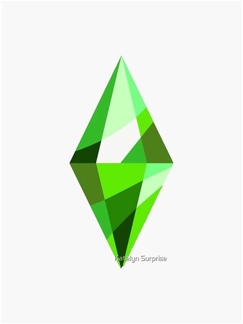 Sims Plumbob Sticker Sticker For Sale By Yellowdaisi Redbubble