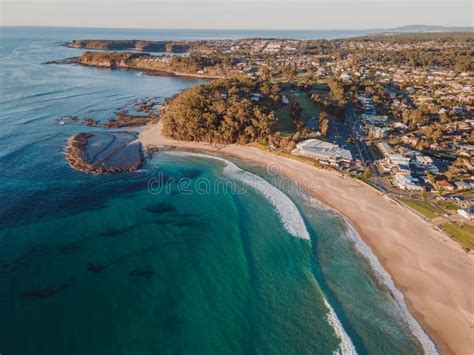 mollymook beach  sunrise south coast nsw australia stock
