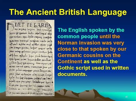 Oxford University 1 The Ancient British Language