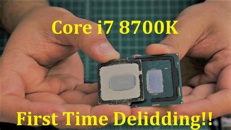 First Time Delidding Core I7 8700k Delid 5ghz Temperature Results Worth It Youtube