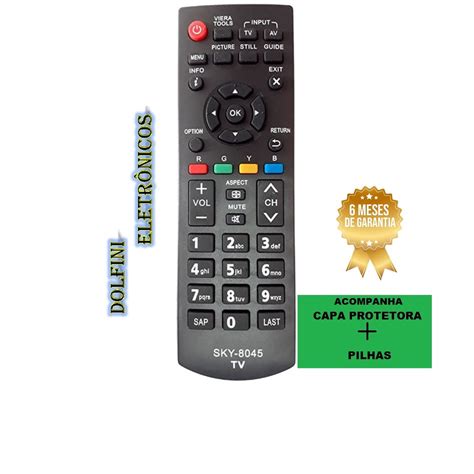 Controle Panasonic Controle Remoto Smart TV Panasonic Vieira LCD 8045