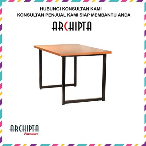 Jual Archipta Furniture Meja Tipe G Kaki Pipa Kotak Besi Persegi