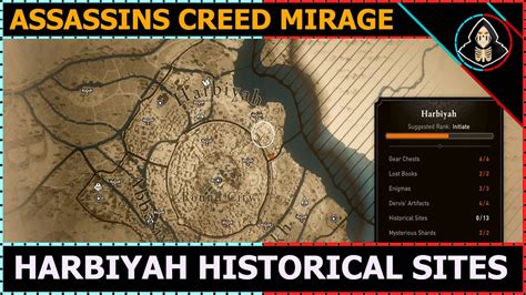 All Harbiyah Historical Sites Assassins Creed Mirage Youtube