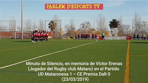 Emotivo Minuto De Silencio En Memoria De V Ctor Erenas En El Partido