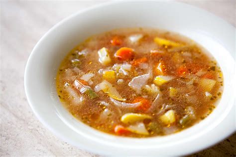 Vegetable Soup With Sweet Basil Recipe