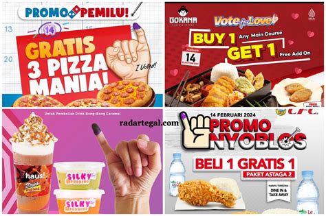 Puluhan Diskon Dan Promo Makanan Spesial Pemilu Warga Tegal Siap