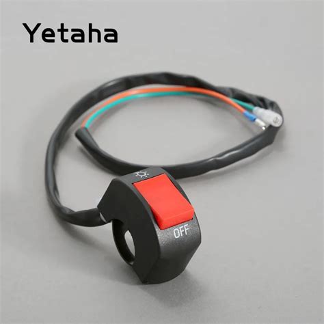 Yetaha Universal Motorcycle Handlebar Headlight Switch 7 8 ON OFF