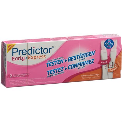 PREDICTOR Early Express Test De Grossesse 2 St Redcare Apotheke