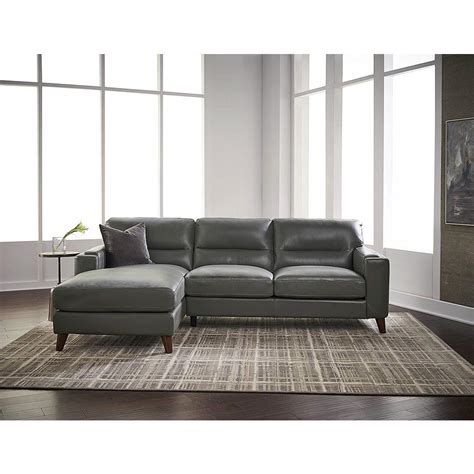 Grey Leather Sectional Sofa With Chaise | Homeminimalisite.com