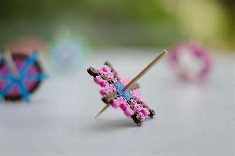 Badut Homemade Spinning Tops Of Hama Beads