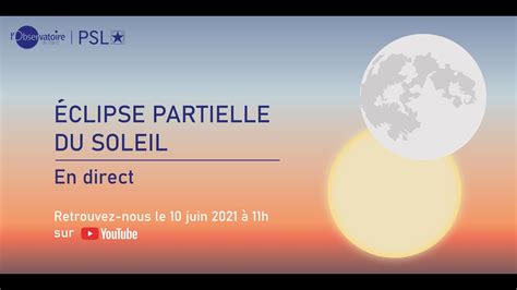 Eclipse Partielle Du Soleil Du Juin Youtube