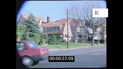 1980s New York Residential Street Queens Suburban In Hd From 35mm