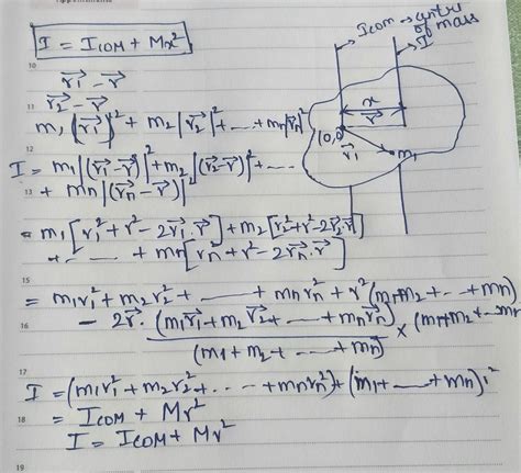 Parallel Axis Theorem Proof