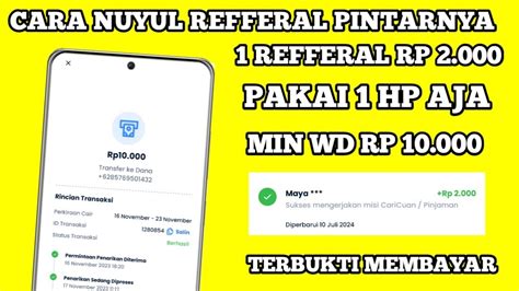 Cara Nuyul Refferal Aplikasi Pintarnya Per Reff Rp Nuyul