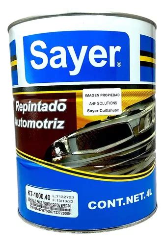 Veh Culo Para Pigmentos De Efecto Sayer Automotriz Kt Meses Sin