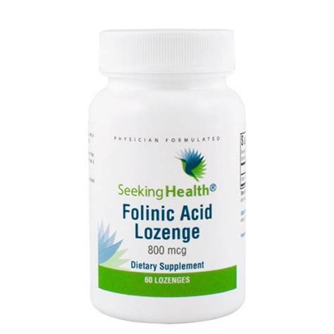 Folinic Acid Lozenge Seeking Health Mthfr Doctors