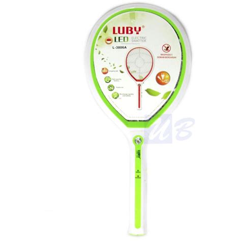 Jual LED Electric Swatter Raket Nyamuk LUBY L3806A L3807 3828