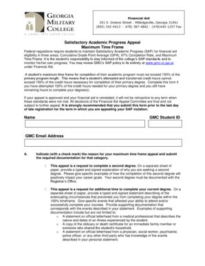 Fillable Online Gmc Sap Appeal Maximum Time Frame Form Georgia