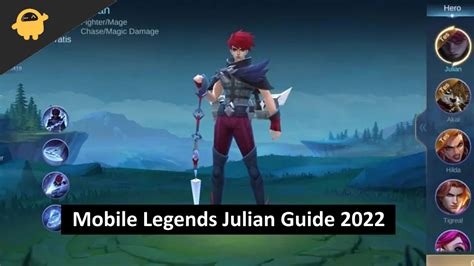 Mobile Legends Julian Guide Julian Best Build And Emblem