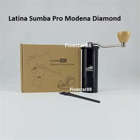 Promo Latina Sumba Pro Modena Diamond Handy Manual Grinder Stainless