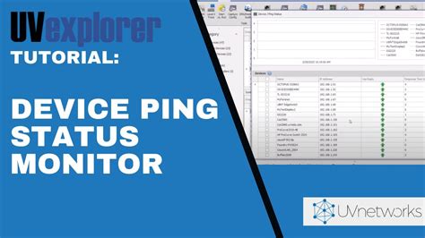 Device Ping Status Monitor Uvexplorer Network Management Tools