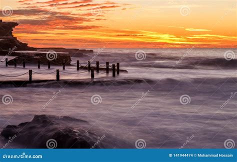 Mahon Pool at Sunrise, NSW, Australia Stock Photo - Image of nature, paradise: 141944474