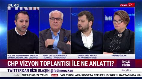 ÜLKE TV on Twitter AK Parti MKYK Üyesi Emre Cemil Ayvalı