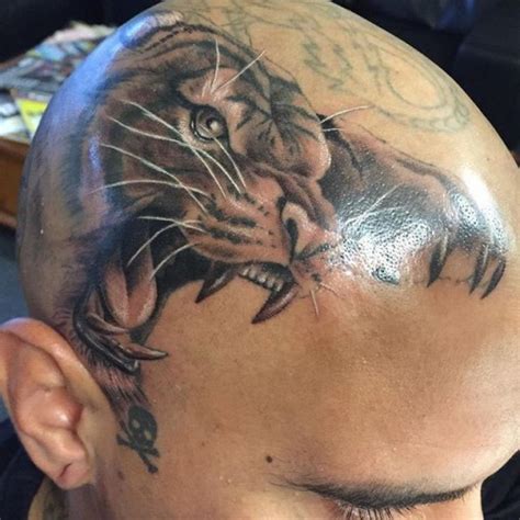 Tiger Attack Head Tattoo | Best Tattoo Ideas Gallery