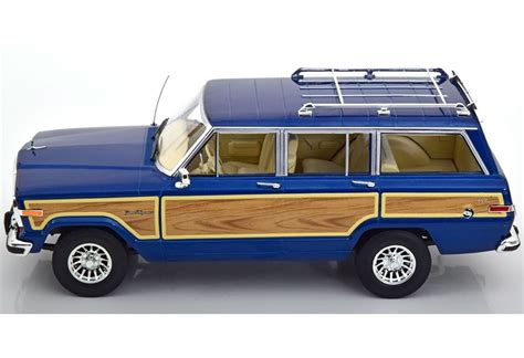 Minicar 118 Jeep Grand Wagoneer 1989 Blue Metallic Kkdc181114