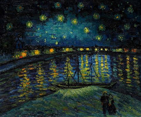 Starry Night Over The Rhone Vincent Van Gogh At OverstockArt