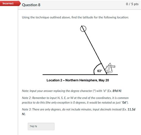 Solved Using A Sextant To Measure The Sun’s Altitude To