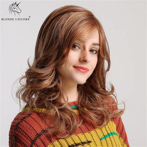 Buy Blonde Unicorn Long Straight Curly Hair Fashion Synthetic Women Wig