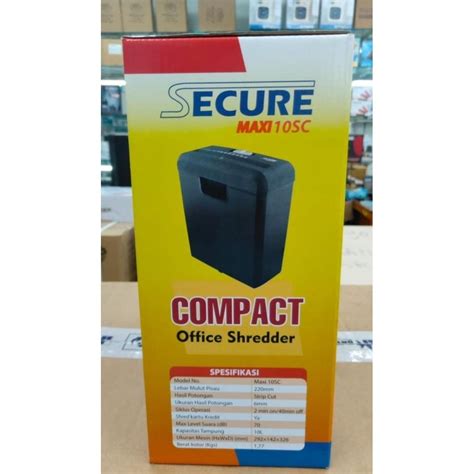 Jual Secure Maxi Sc Paper Shredder Mesin Penghancur Kertas Shopee