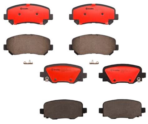 Brembo Front And Rear Ceramic Brake Pad Set Kit For Jeep Cherokee With