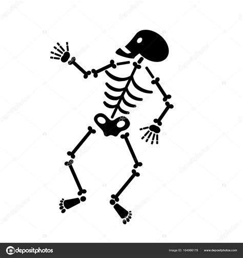 Halloween Skeleton Icon Stock Vector By Scrapster