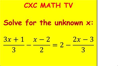 Introduction To Solving Linear Equations Youtube