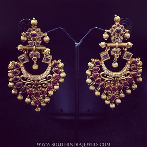 Ruby Earrings From Accessory Villa ~ South India Jewels