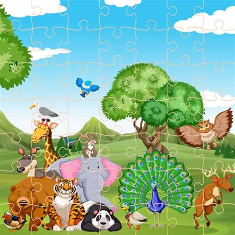 Wild Animals Jigsaw - Mimino Games