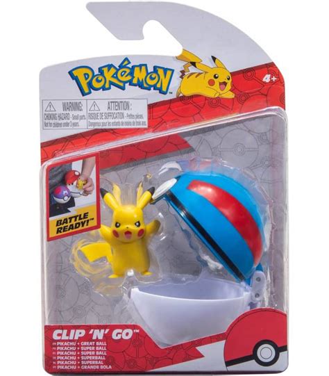 POKEMON CLIP N GO POKÉ BALL PIKACHU DE JAZWARES JUGUETES PANRE