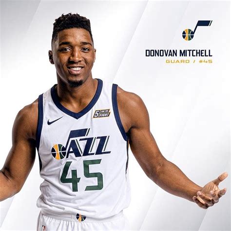 Rookie Donovan Mitchell Utah Jazz Basketball Jazz Basketball Utah Jazz