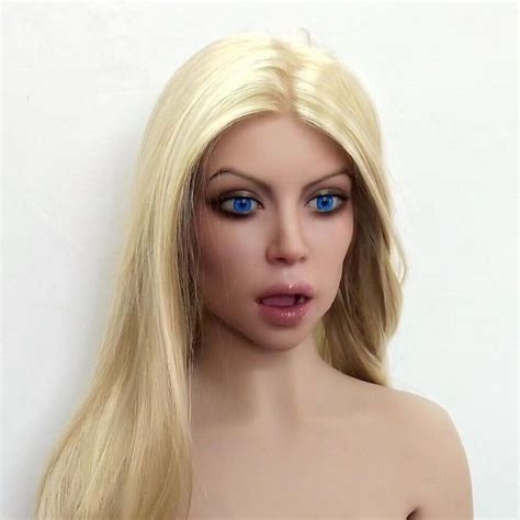 Silicone Sex Doll Head Realistic Implanted Hair Oral Sex Mobile Jawbone