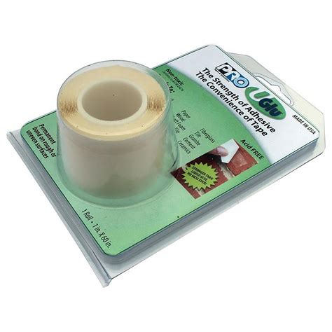 Pro Tapes UGlu Adhesive Tape [Double-Sided]: 1 in. x 5 ft. (Clear) - Walmart.com