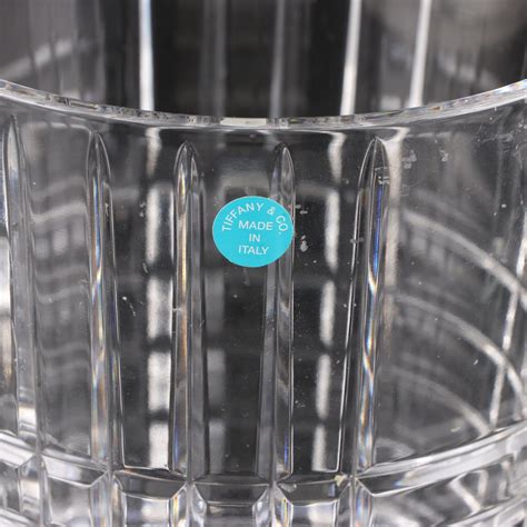 Tiffany And Co Plaid Small Crystal Ice Bucket Ebth