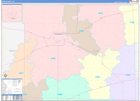 Map Books of Ford County Kansas - marketmaps.com