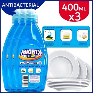 Mighty Clean Dishwashing Liquid Antibacterial Ml X Pcs Ml Dwl